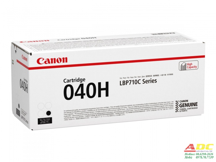 Mực in Canon 040H Black High Yield Cyan Toner Cartridge